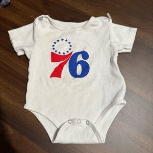 Baby boy Philadelphia 76ers onesie
